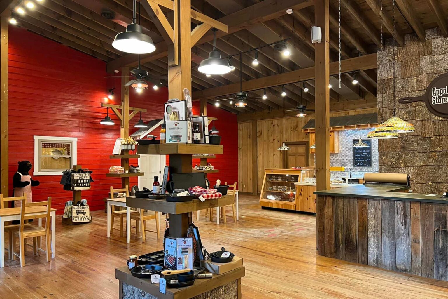 Smoky Mountain School of Cooking, Appalachian Store, and Cafe interior..