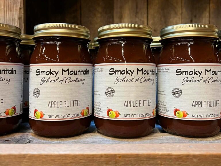 Apple Butter at the Smoky Mountain School of Cooking Appalachian Store.